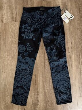 MOTHER The Looker Crop lightweight print pants